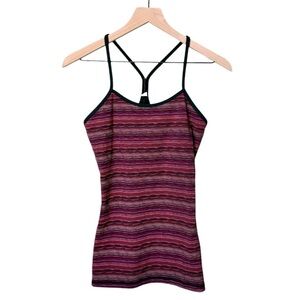 Lululemon Power Y Tank Top in Space Dye Twist Regal Plum Alarming & Naval Blue 6